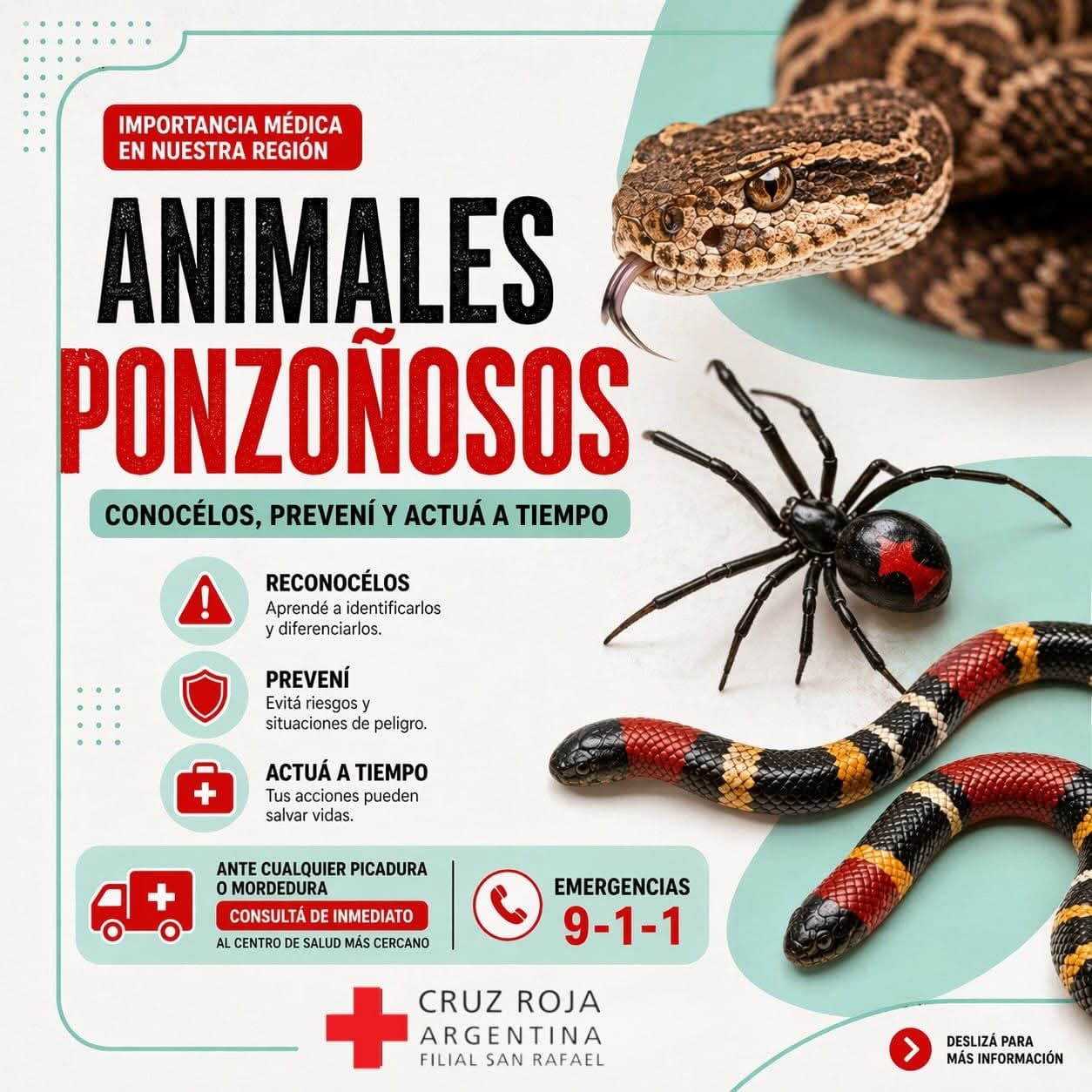 Prevención y Respuesta ante Animales Ponzoñosos: Jornada Clave en San Rafael
